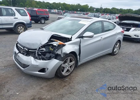 2013 Hyundai Elantra Limited из США, поврежденный, VIN KMHDH4AE7DU541780